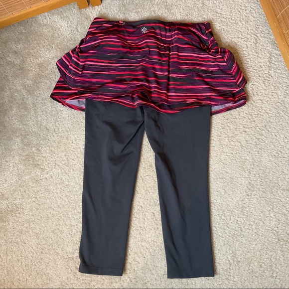 ATHLETA Painted Cuteness 2 in 1 Skirted Capri S - Picture 7 of 11